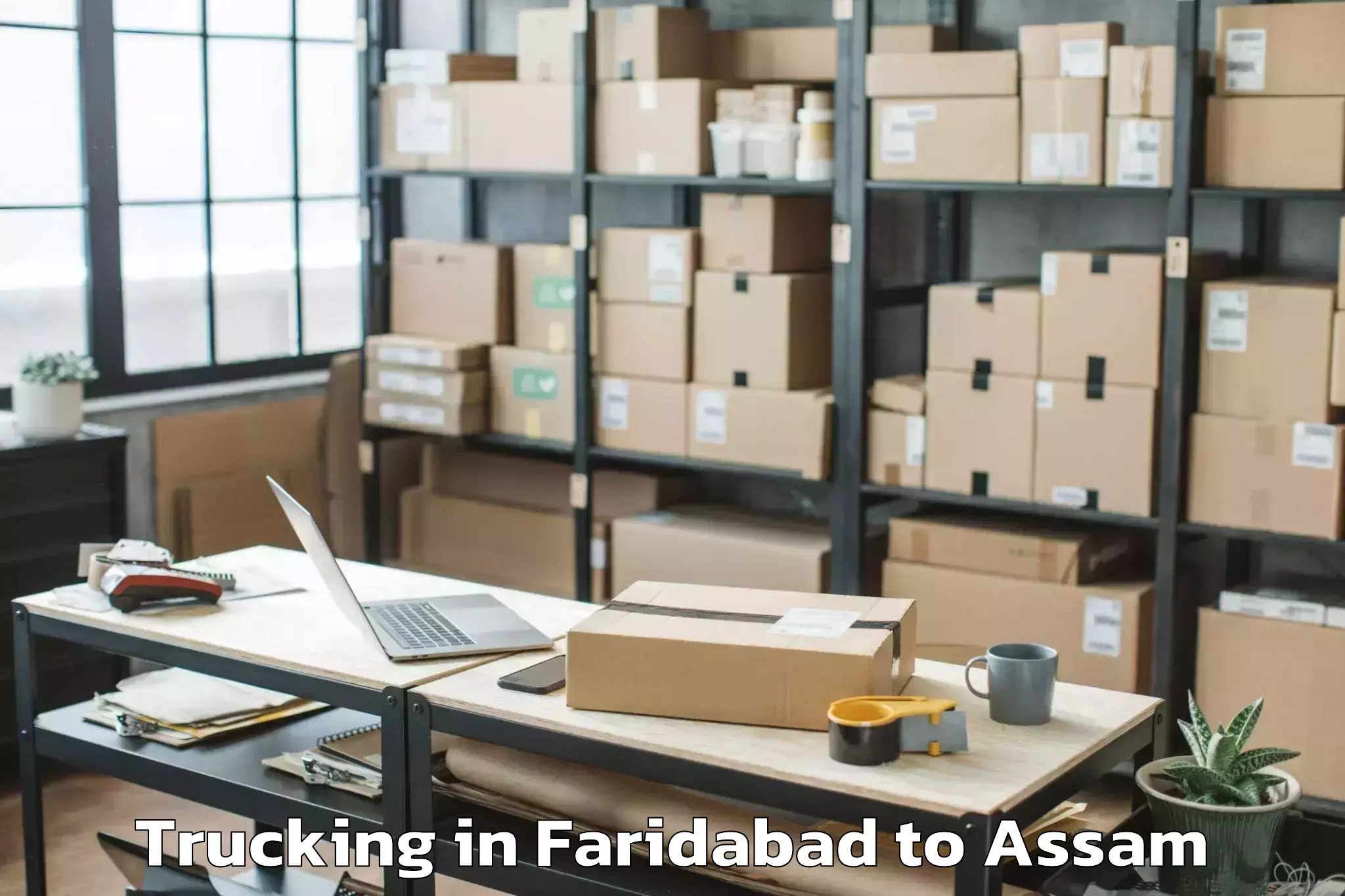 Easy Faridabad to Gauripur Trucking Booking